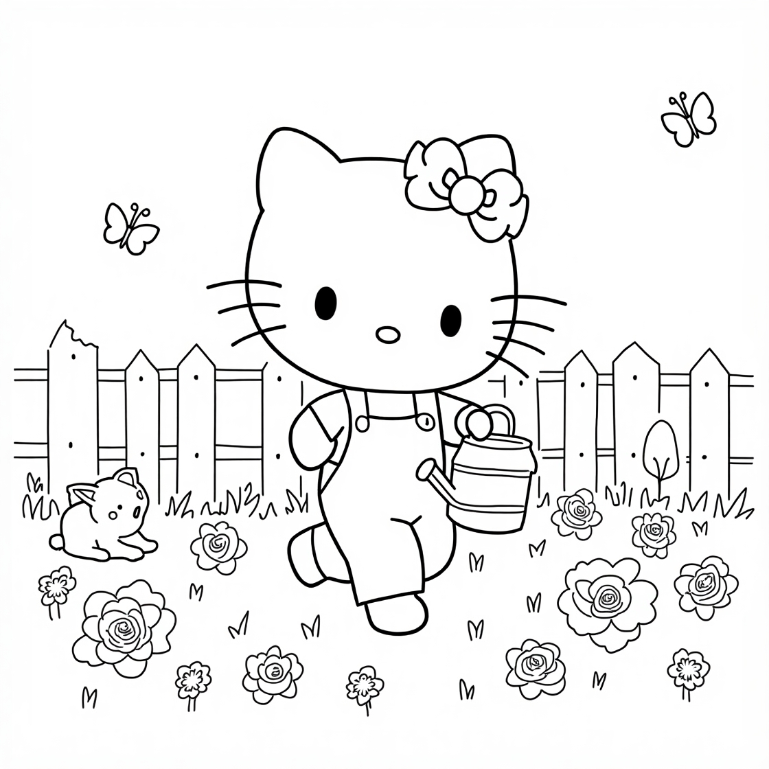 hello kitty coloring pages