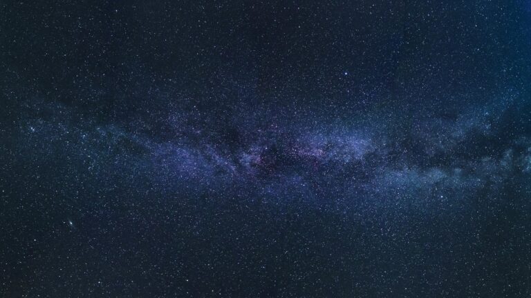 A breathtaking view of the Milky Way galaxy showcasing countless stars in the night sky.