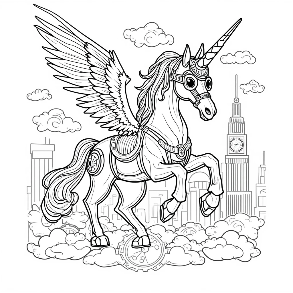 unicorn coloring pages