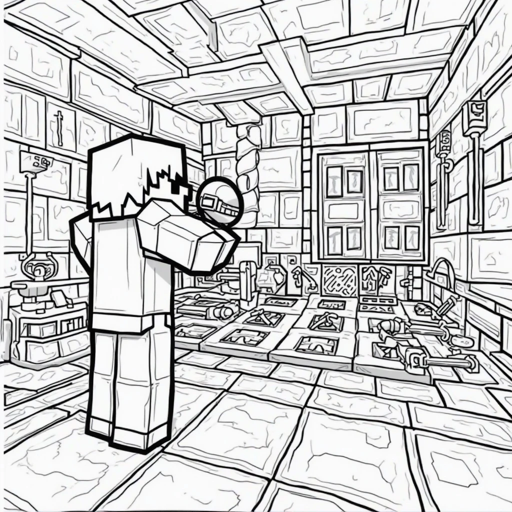 minecraft coloring pages