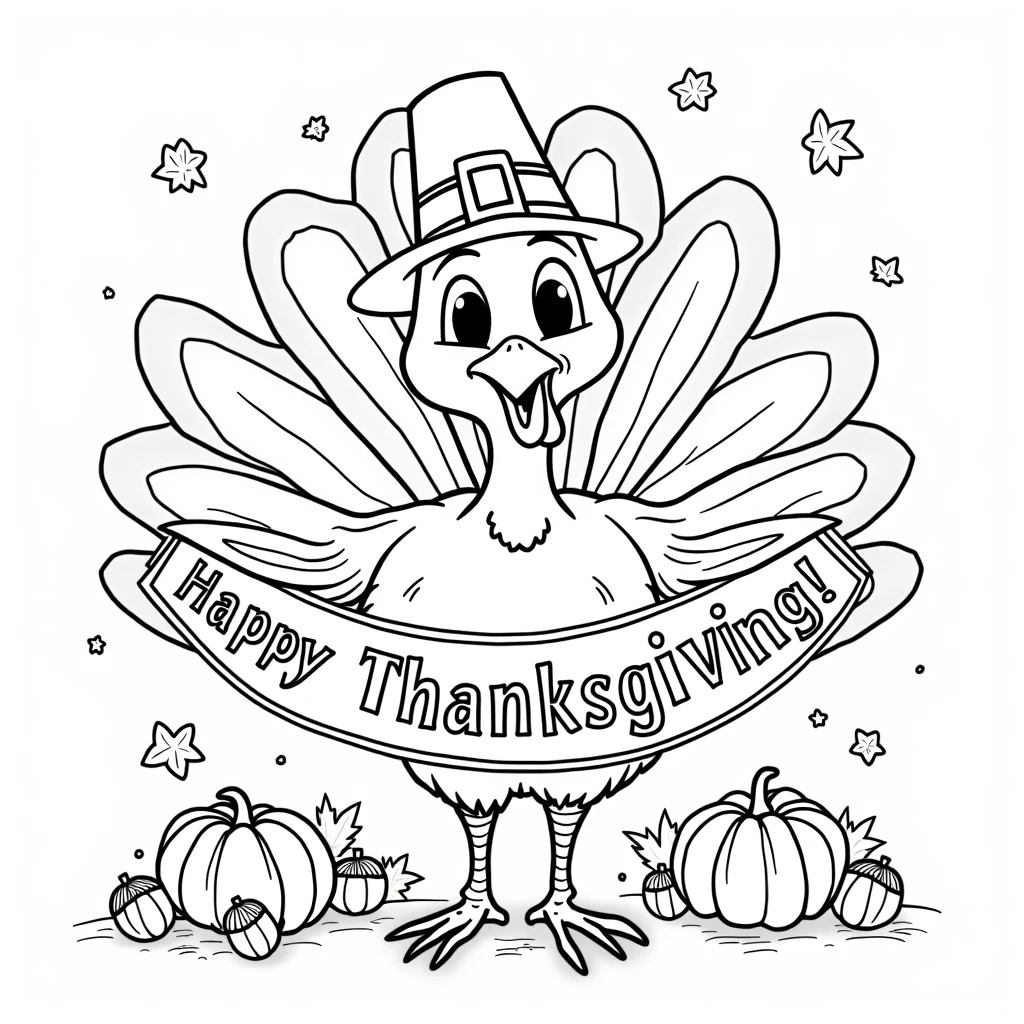 thanksgiving coloring pages for kids